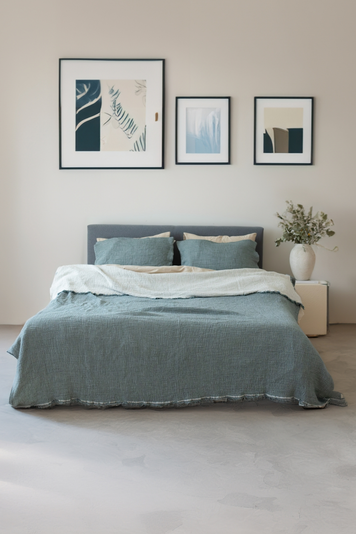 vivamaison Tek Kişilik Pike Yatak Örtüsü 4 Kat Muslin Pamuklu Çift Taraflı Yeşil 160x240 Cm