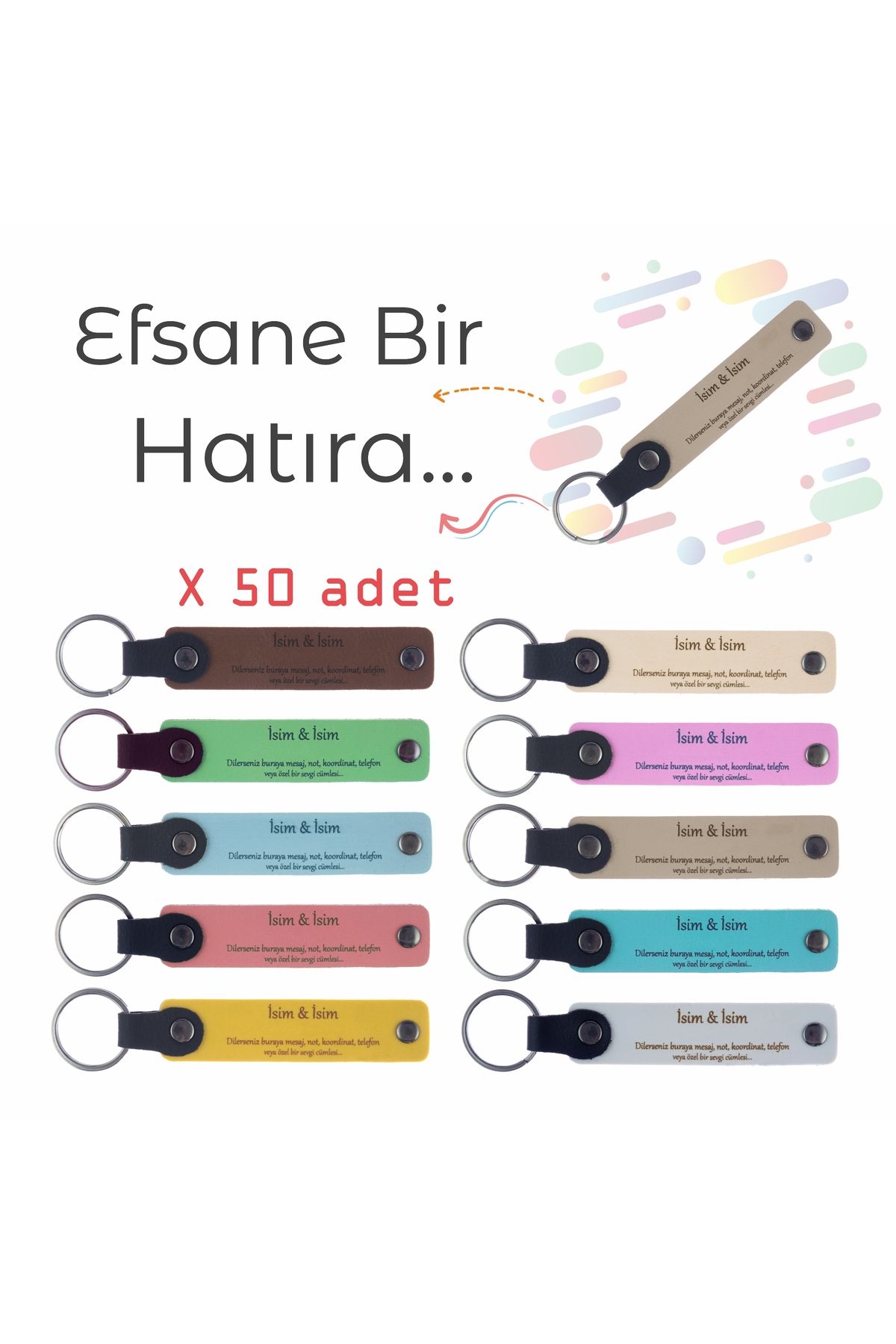 miawiki-Perfect Gift Set of 50 for Reading Feast - Memory And Keepsake Keychains 3