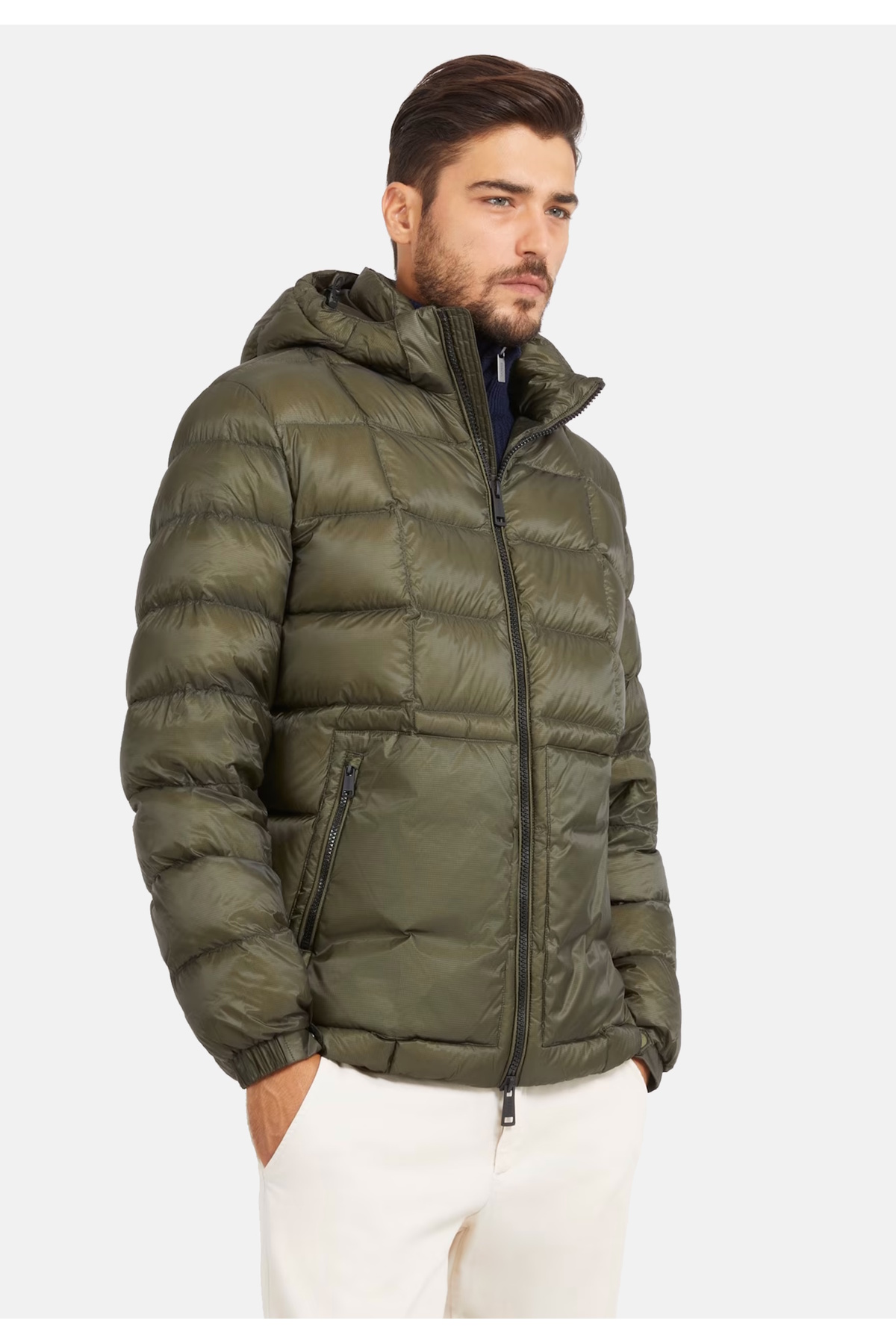 ژاکت مردانه سبز Guess | p-zal-rost-2024-114 اورجینال - تصویر 3