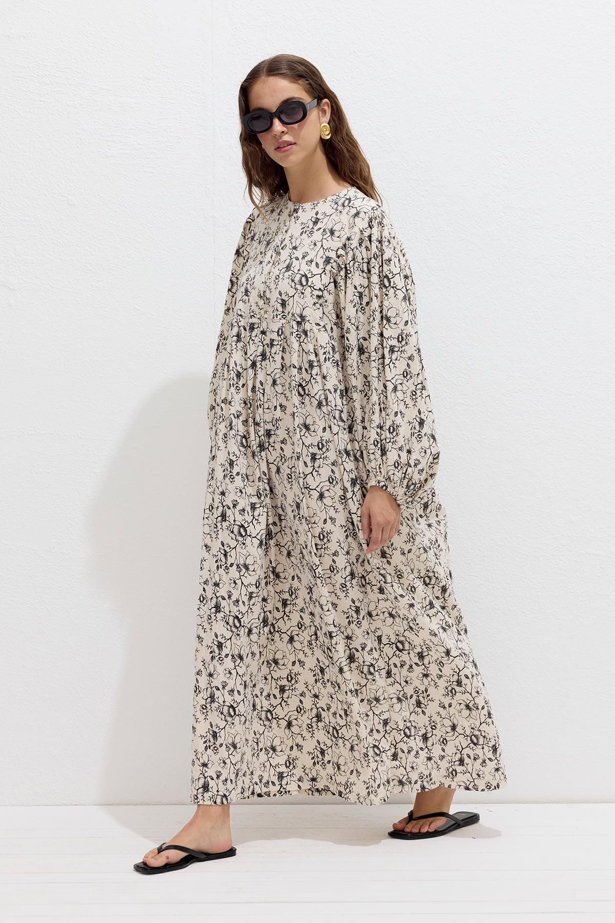 Manuka-Gemustertes Baumwollkleid 4