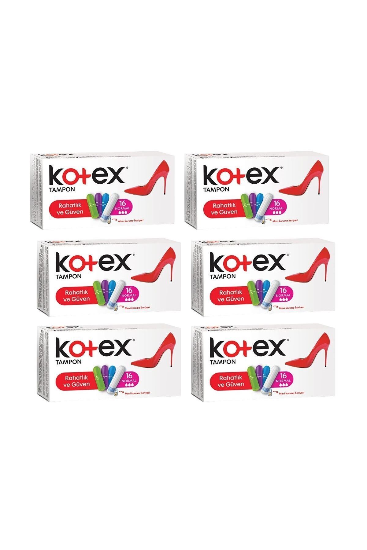 Kotex Tampon Normal 16'lı 6 Paket