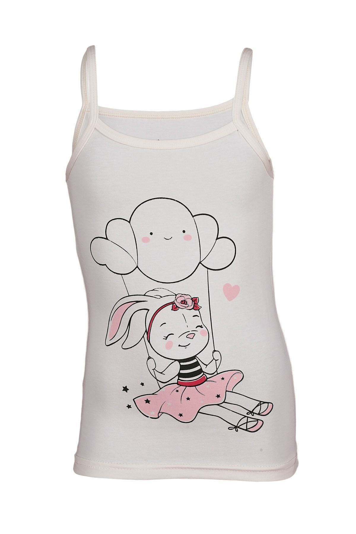 Onurel-5-Pack Printed Girl's Colorful Undershirt with String Straps 3