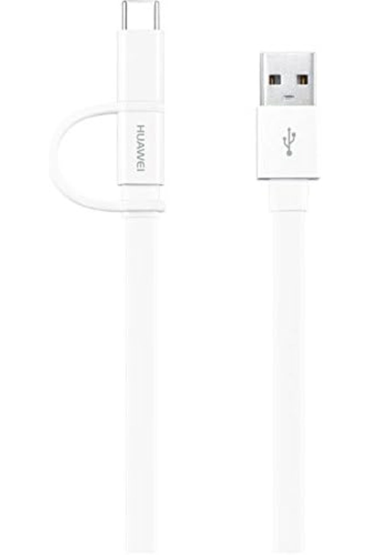 Huawei-2-in-1 Data Cable (USB Type-A to Micro USB & Type-C), 1.5m, 2.0A - White 2