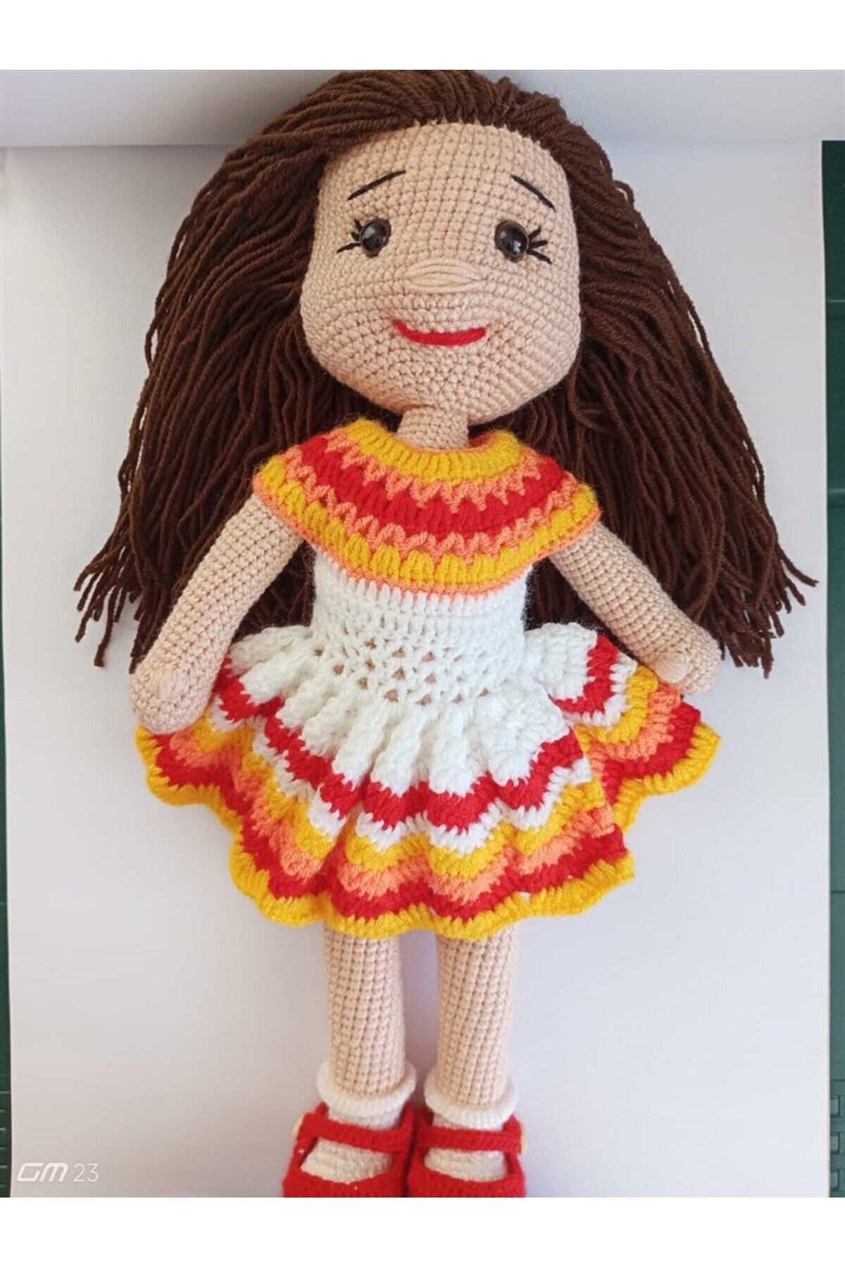 Bebekevi Doğal Bez Bebek-Doğal Oyuncak Bebek-Kız Bebek-El Yapımı Bebek-El Örgüsü Bebek Elbiseli Bebek fotoğrafı 5 (önizleme)