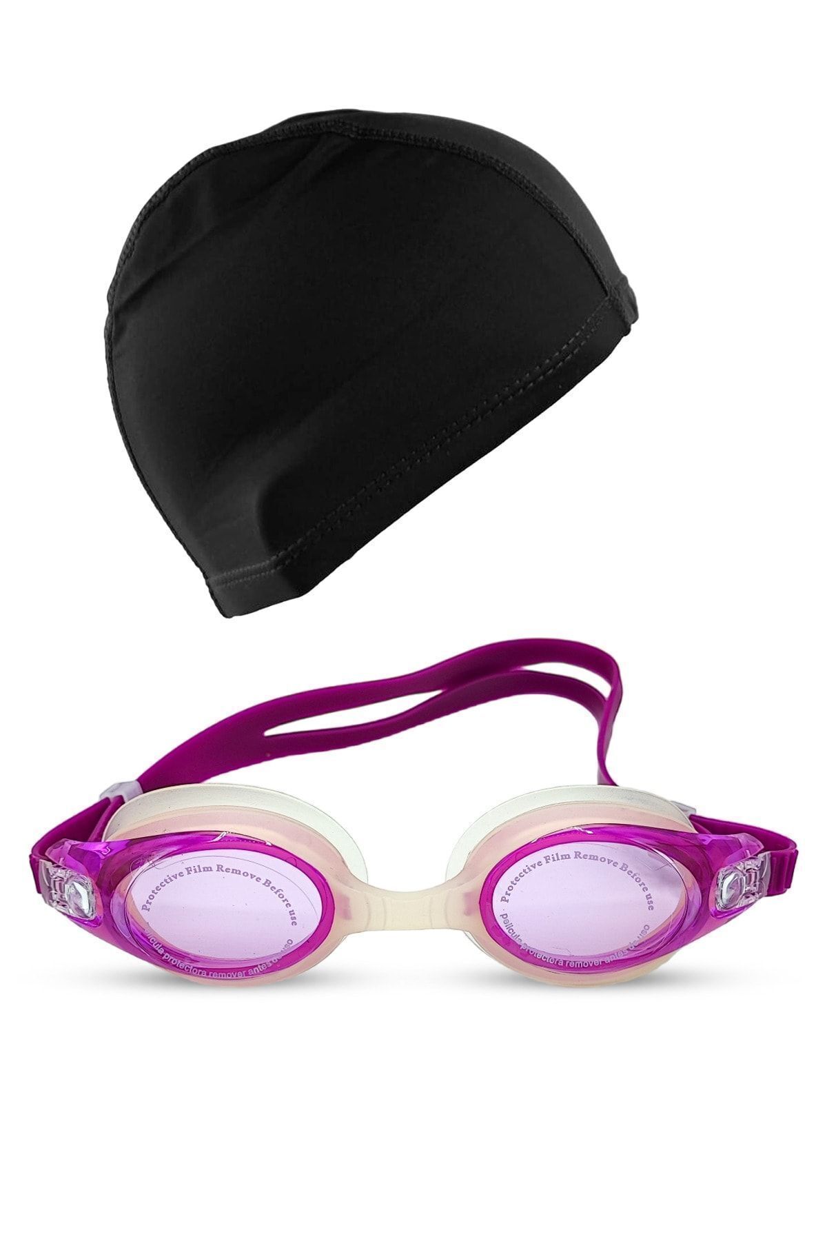 Swimming glasses and cap on sale