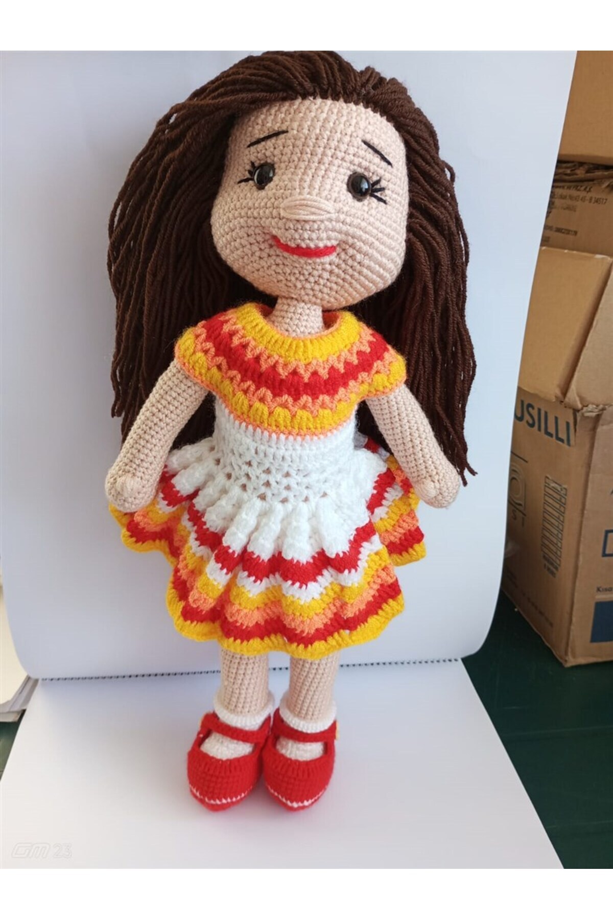 Bebekevi Doğal Bez Bebek-Doğal Oyuncak Bebek-Kız Bebek-El Yapımı Bebek-El Örgüsü Bebek Elbiseli Bebek fotoğrafı 3 (önizleme)