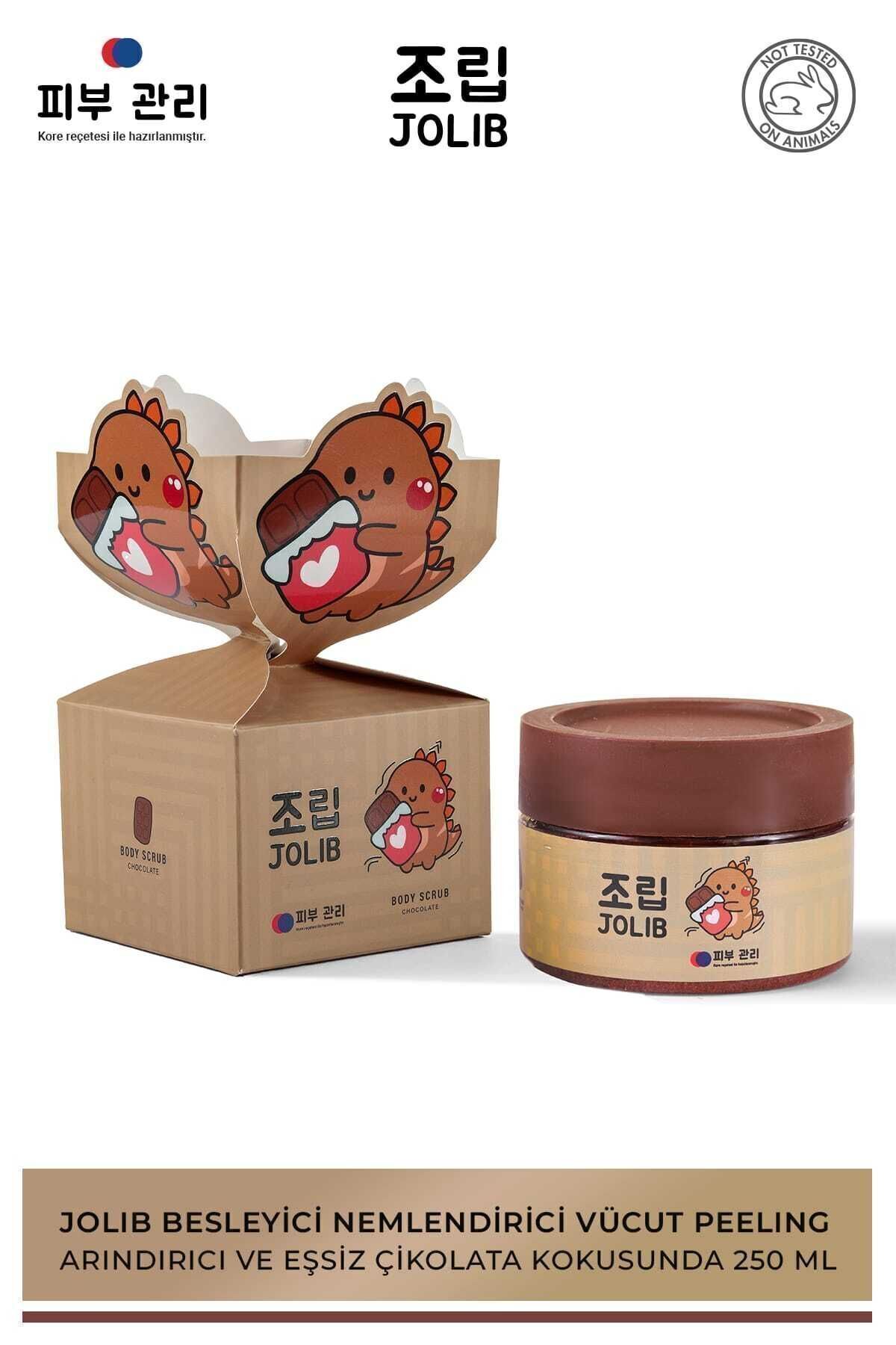 Jolib Body Scrub Besleyici Arındırıcı Nemlendirici Vücut Peelingi Eşsiz Çikolata Kokusunda 250 ml