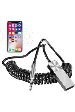 MATECHNO Universal Telefonlara Bluetooth 5.0 Receiver Usb Aux Wireless Araç K...