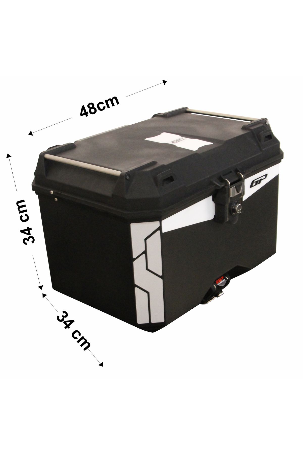 gp composite universal 45 lt plastic motorcycle bag black