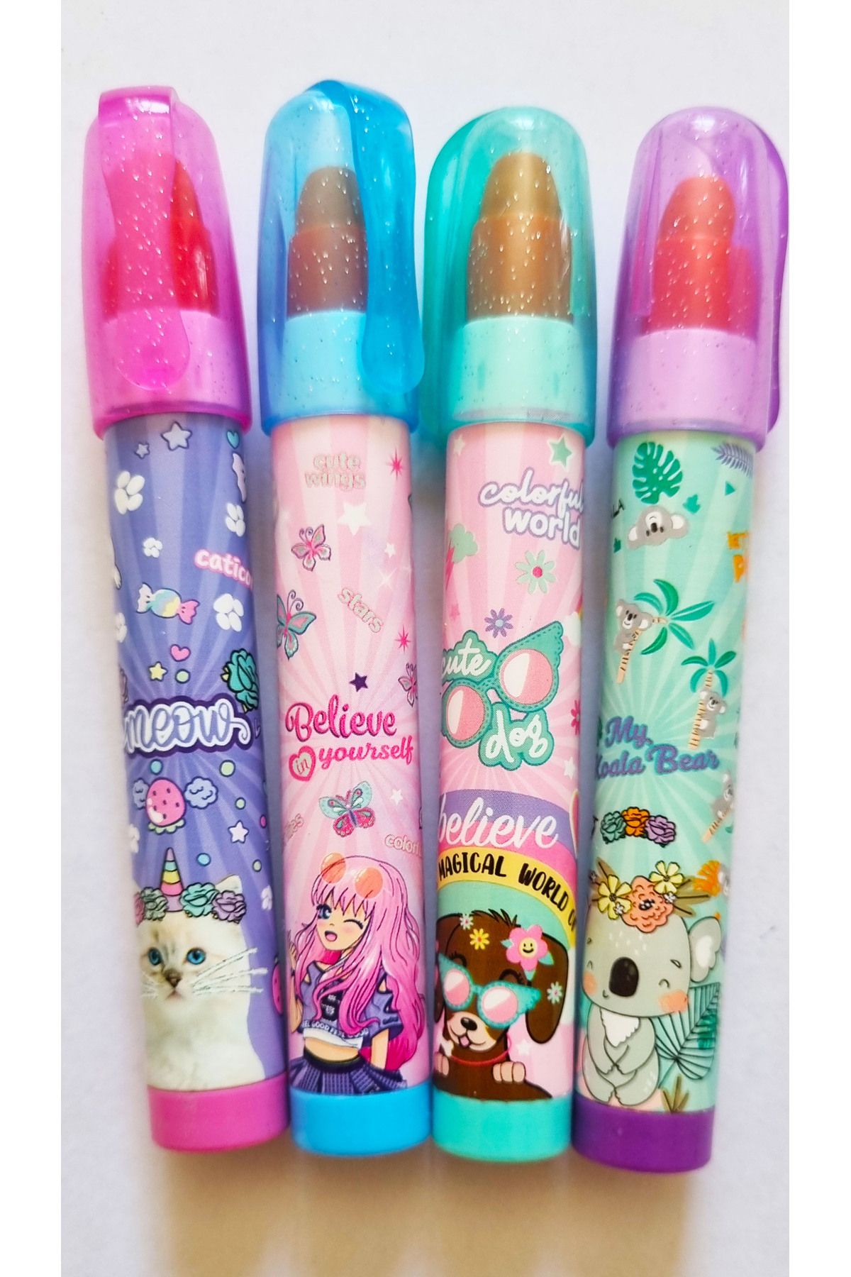 Modellino-4 Rocket Erasers for Girls - 4 Different Patterns Micro Rk-300 2