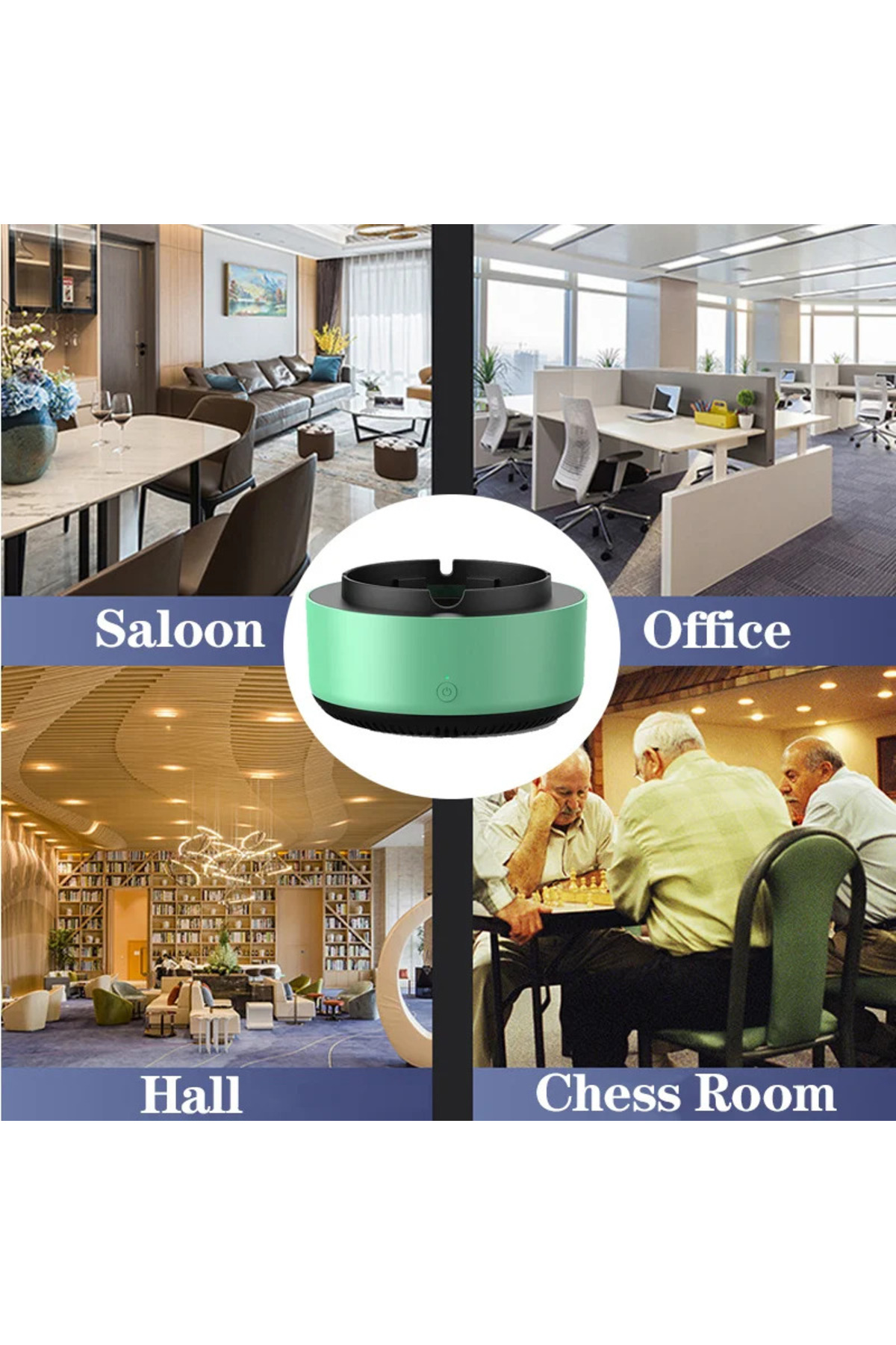 Genel Markalar Akıllı Kokusuz Küllük Dumanı İçine Çeken Kül Tablası Dumanı İçine Çeken Küllük