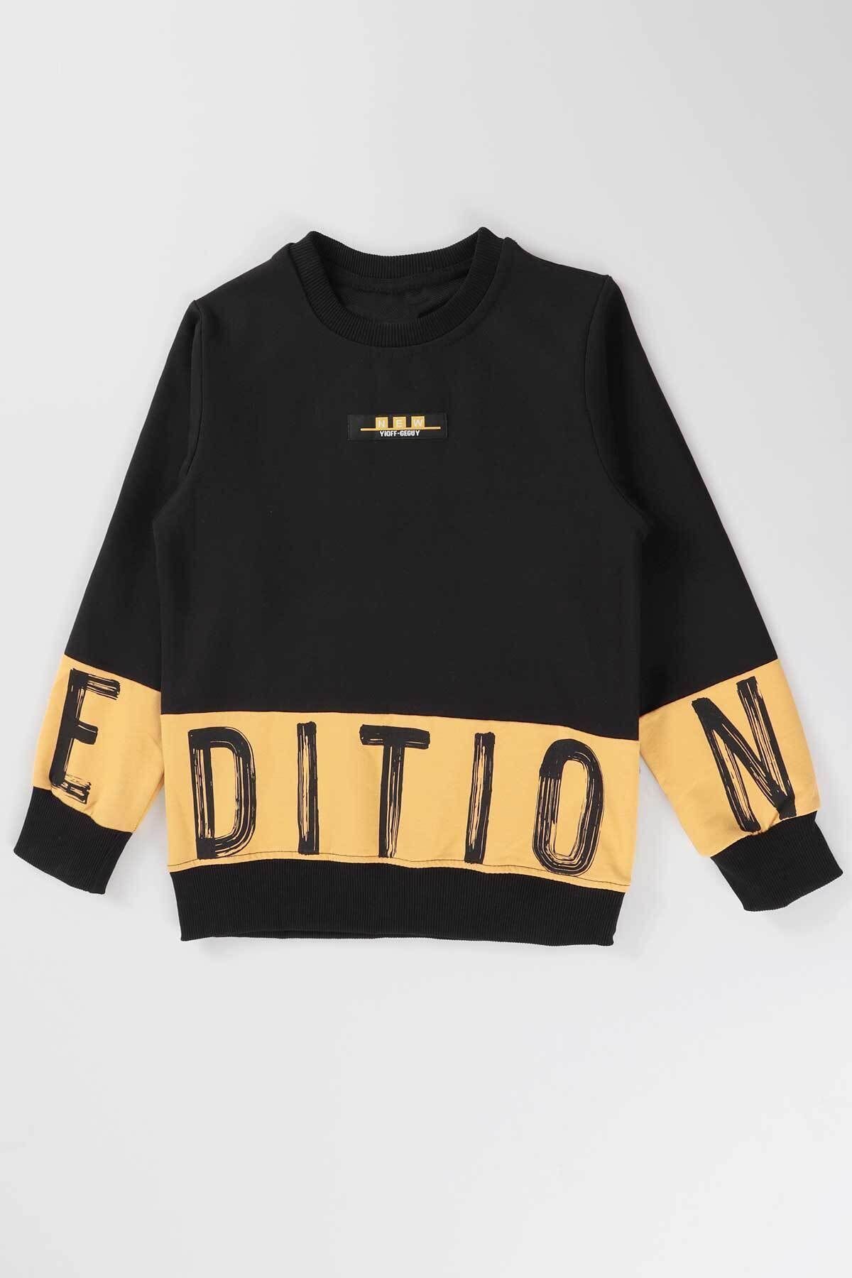 سویشرت پسرانه مشکی AHENGİM | 1-2-10001001 اورجینال - تصویر 5