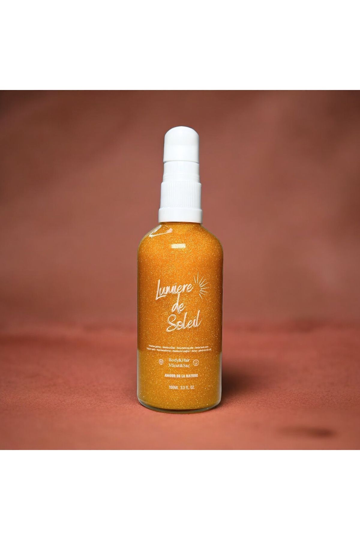AMOUR DE LA NATURE-Lumière de Soleil 100ml - Glittered Moisturizing Oil 6