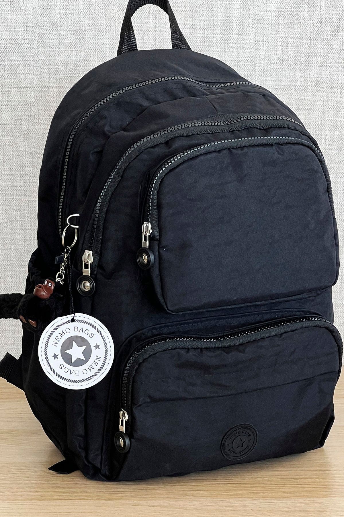 کوله پشتی زنانه مشکی NEMO BAGS | sırtçantası اورجینال - تصویر 5