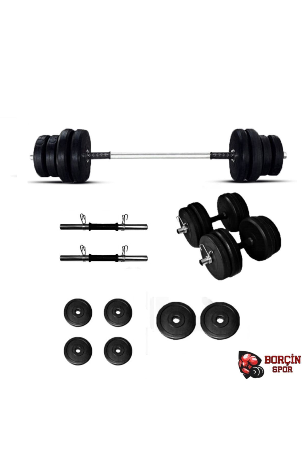 25 Kg Halter, Dambıl Seti, Ağırlık Seti Ve Vücut Geliştirme Seti