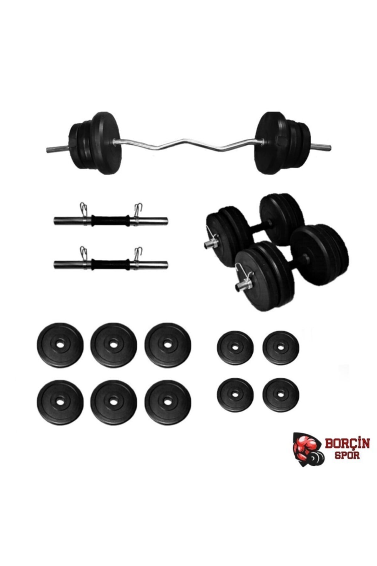 45 Kg Z Bar Ve Dambıl Seti