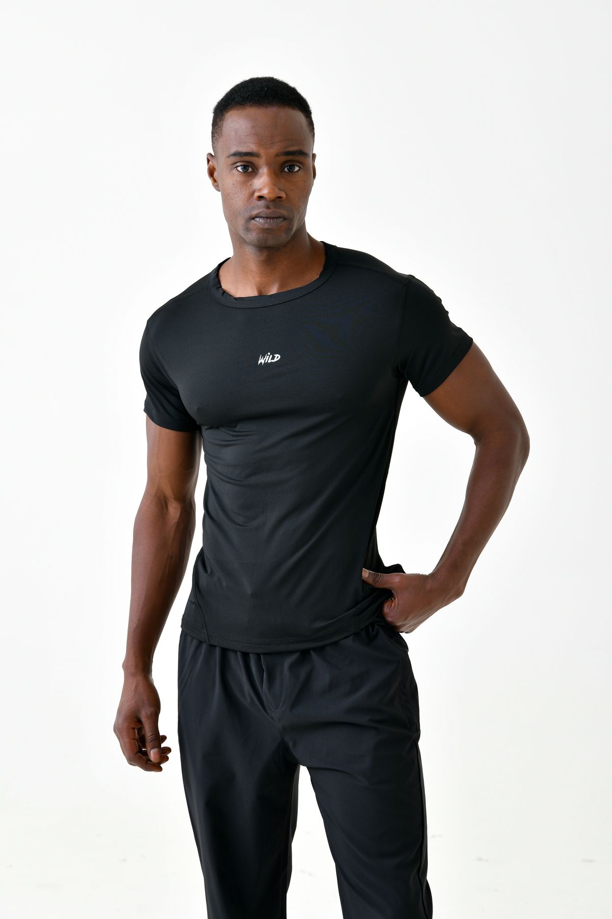 Erkek Compression T-Shirt Kısa Kollu Spor Fitness Body