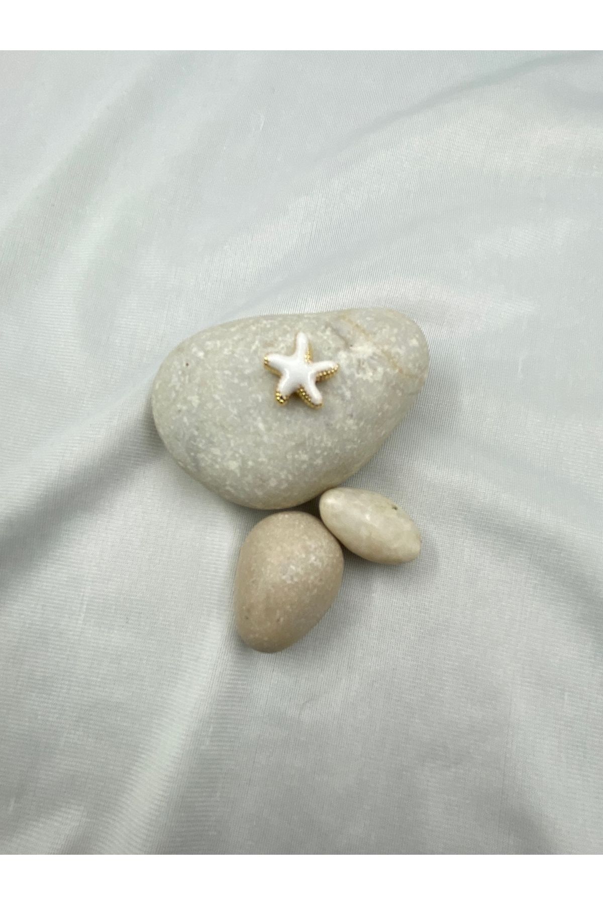 takitokaciniz Gold Kaplama Mineli Deniz Yıldızı Kolye Bileklik Aparatı