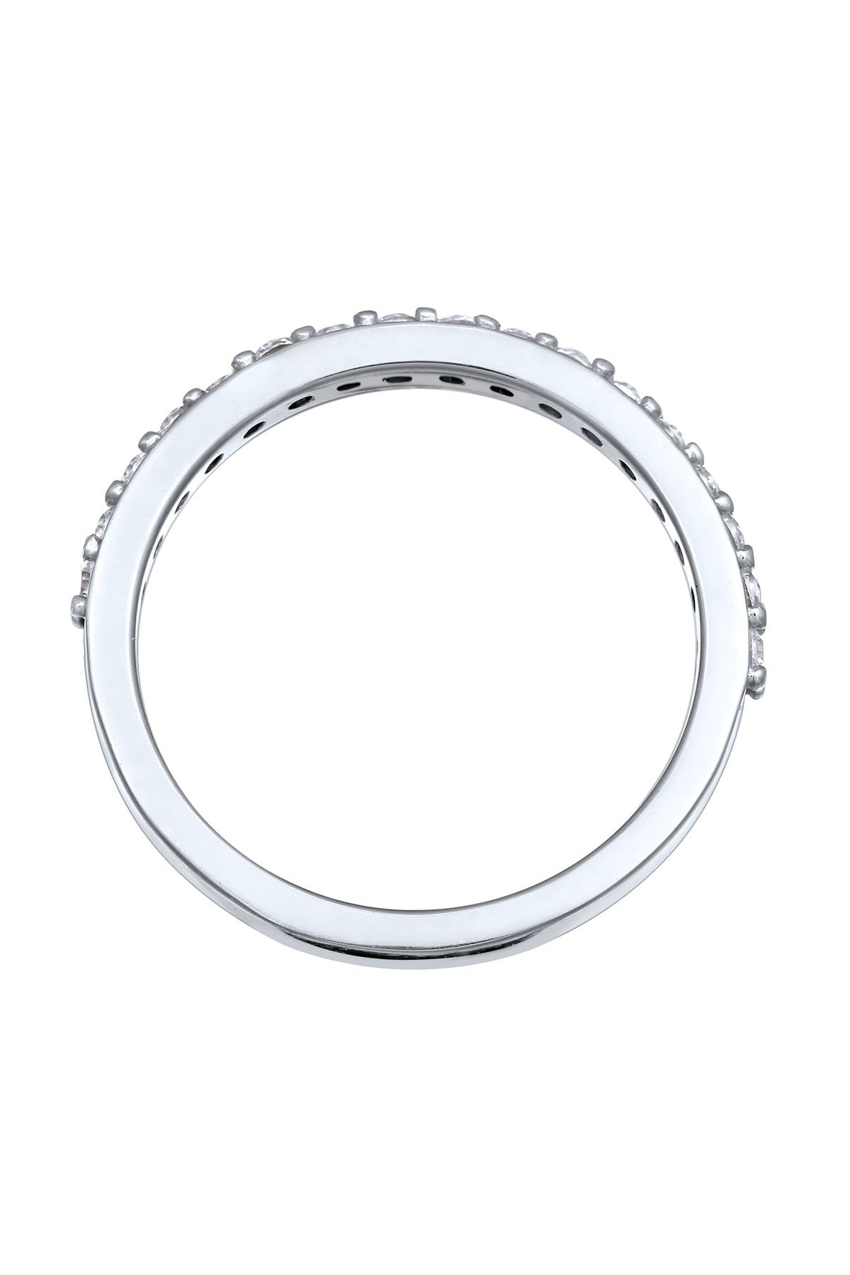 ELLI-Laborgezüchteter Weiß Diamant - 0,068 ct Inel din argint 925 3