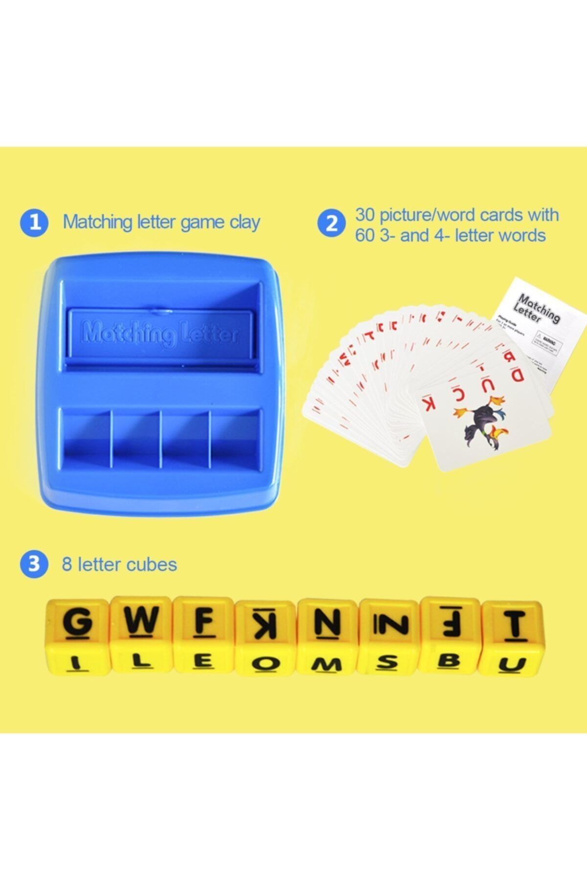 Esmay-707-18 Matching Letter Matching Game Learning English Words 7