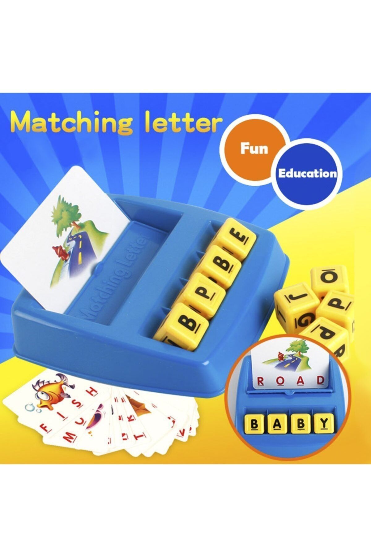 Esmay-707-18 Matching Letter Matching Game Learning English Words 3