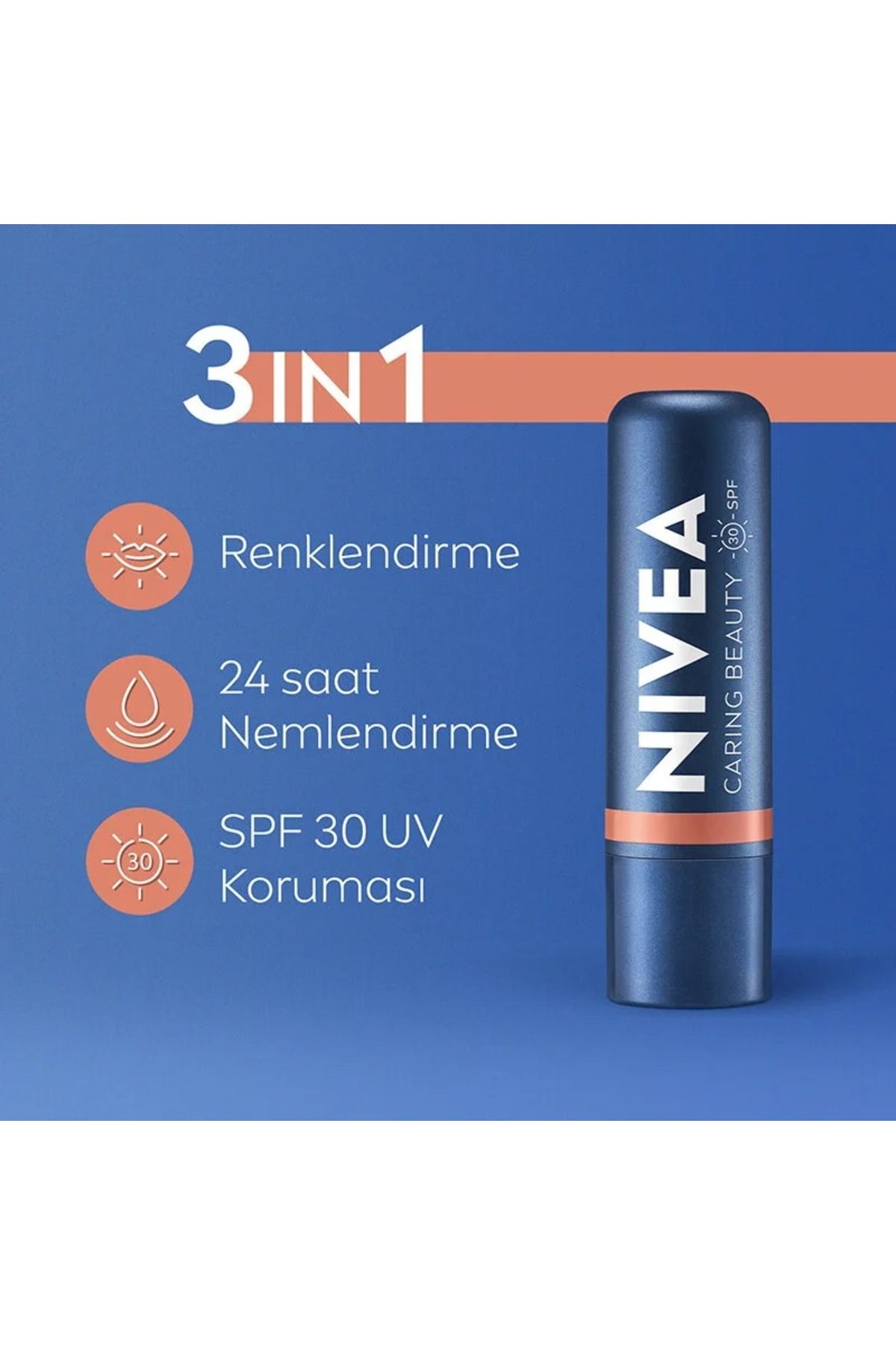 NIVEA-Nude Colored Lip Care Cream - 4.8 Gr 3