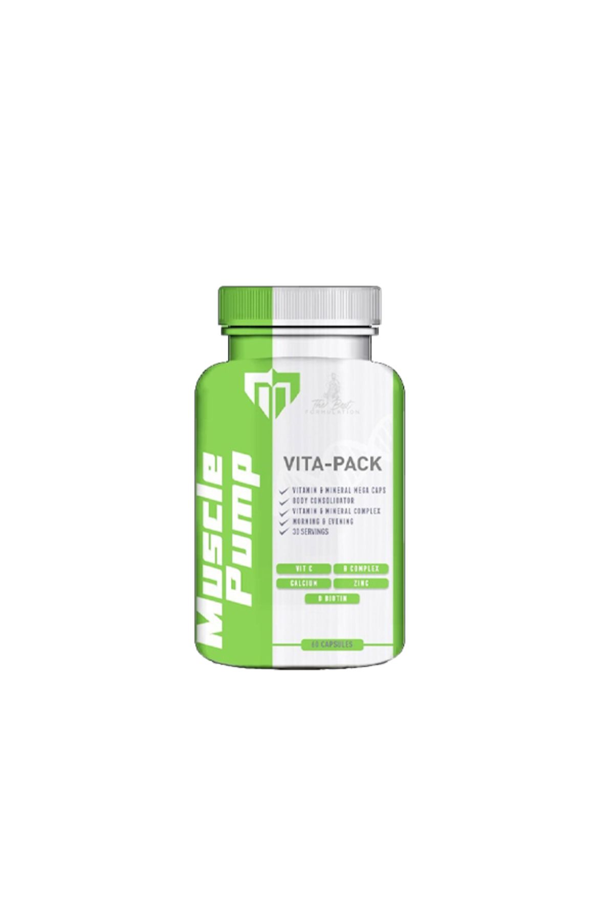 MUSCLE PUMP Vita-Pack Vitamin Mineral 60 Kapsül