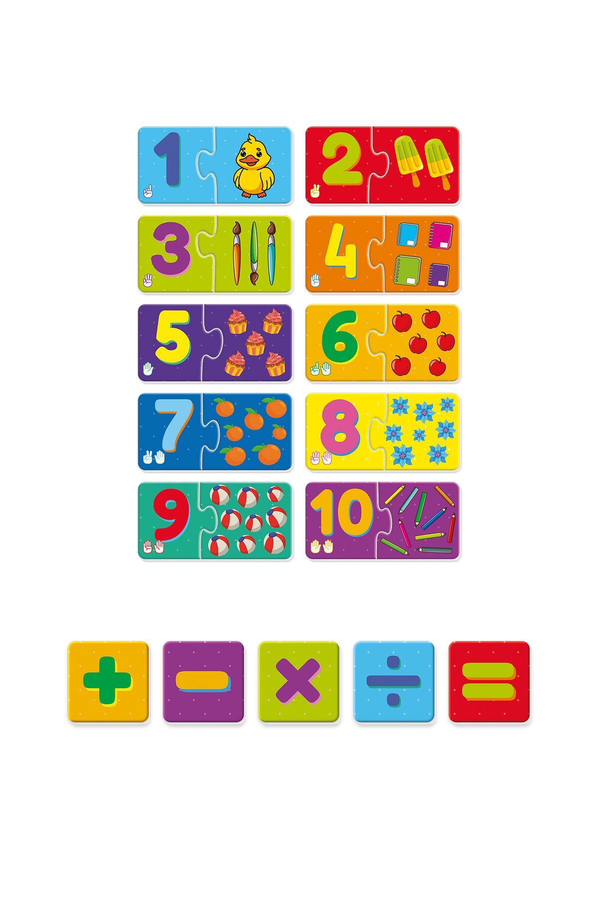 Genel Markalar Sayı Bulmacası Eğitici Çocuk Puzzle -SAYILARI ÖĞRENİYORUM 3+YAŞ fotoğrafı 2 (önizleme)