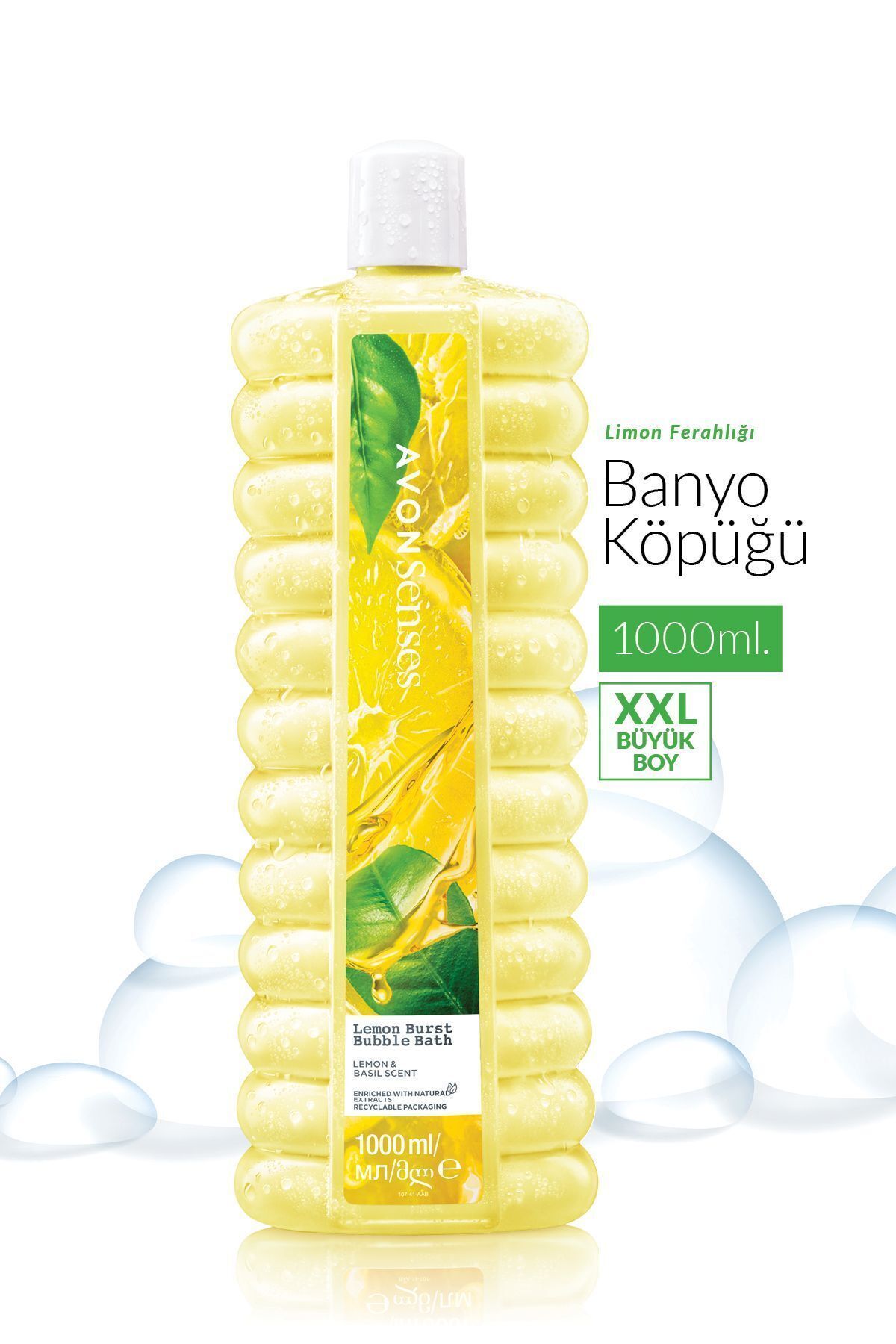 AVON-Senses Lemon Burst Bubble Bath 1000ML 1