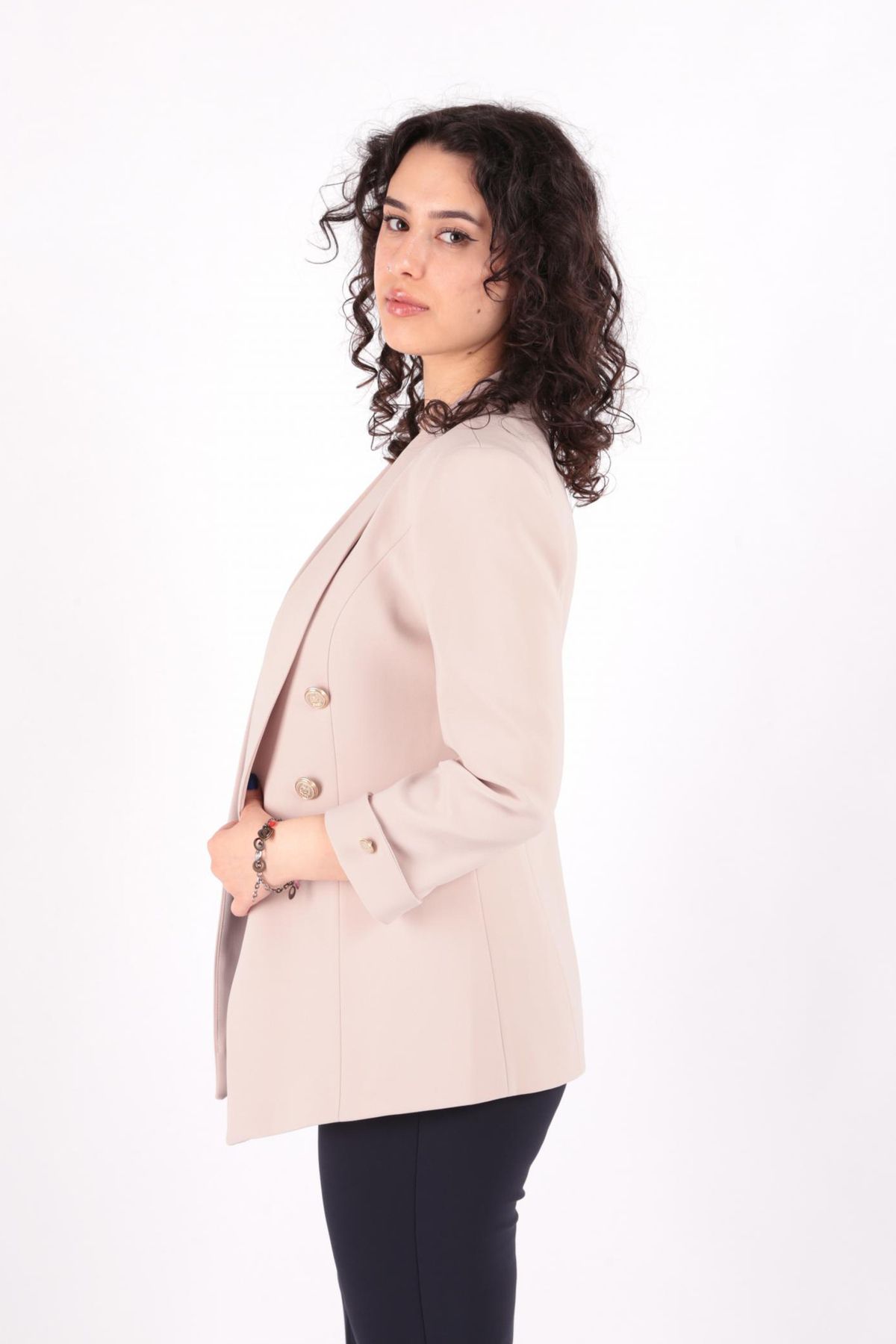 AYHAN-90599 Model Women's Blazer Jacket 2