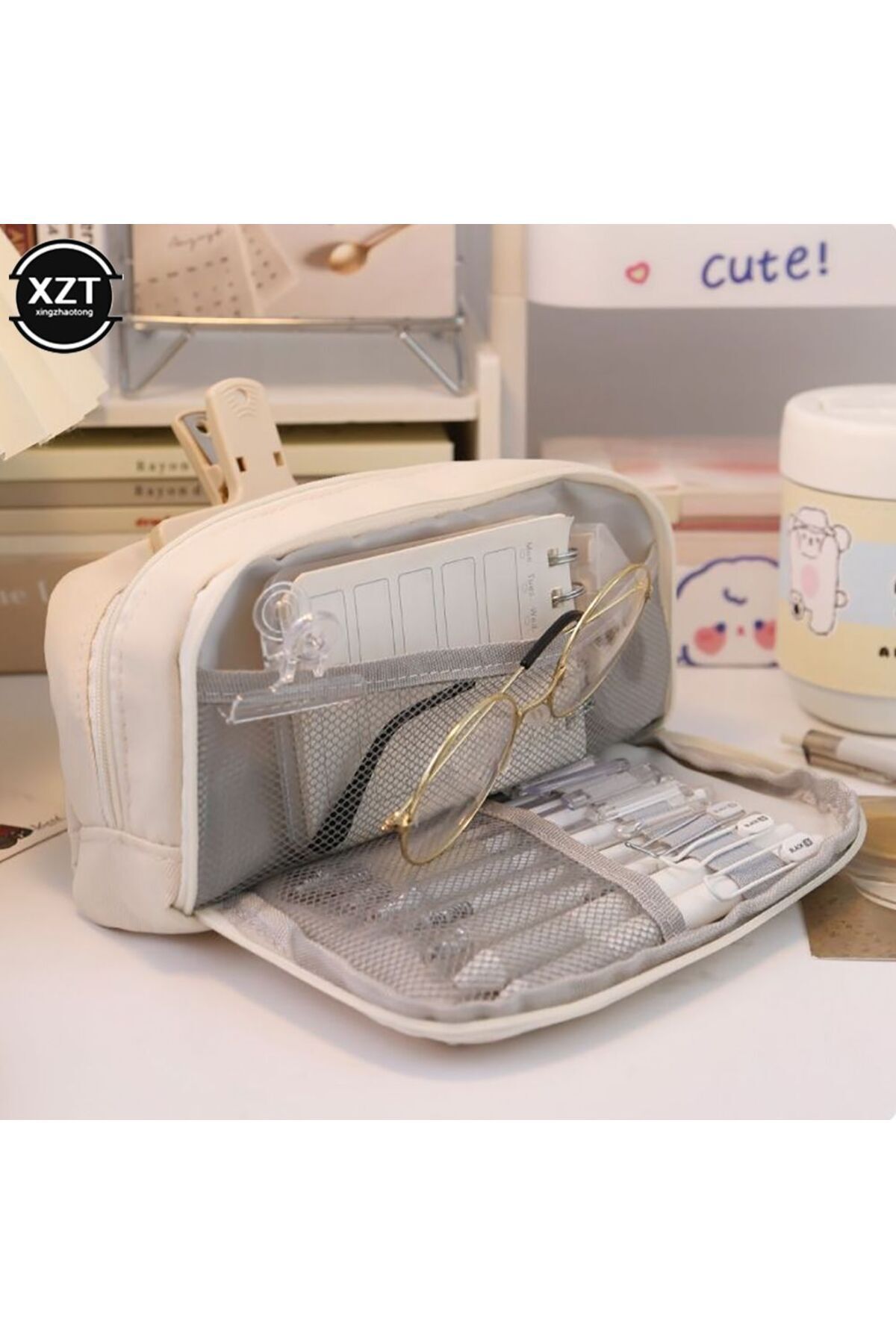 Kawaii-My Study Accept X - Large Capacity Soft Pen Holder 3