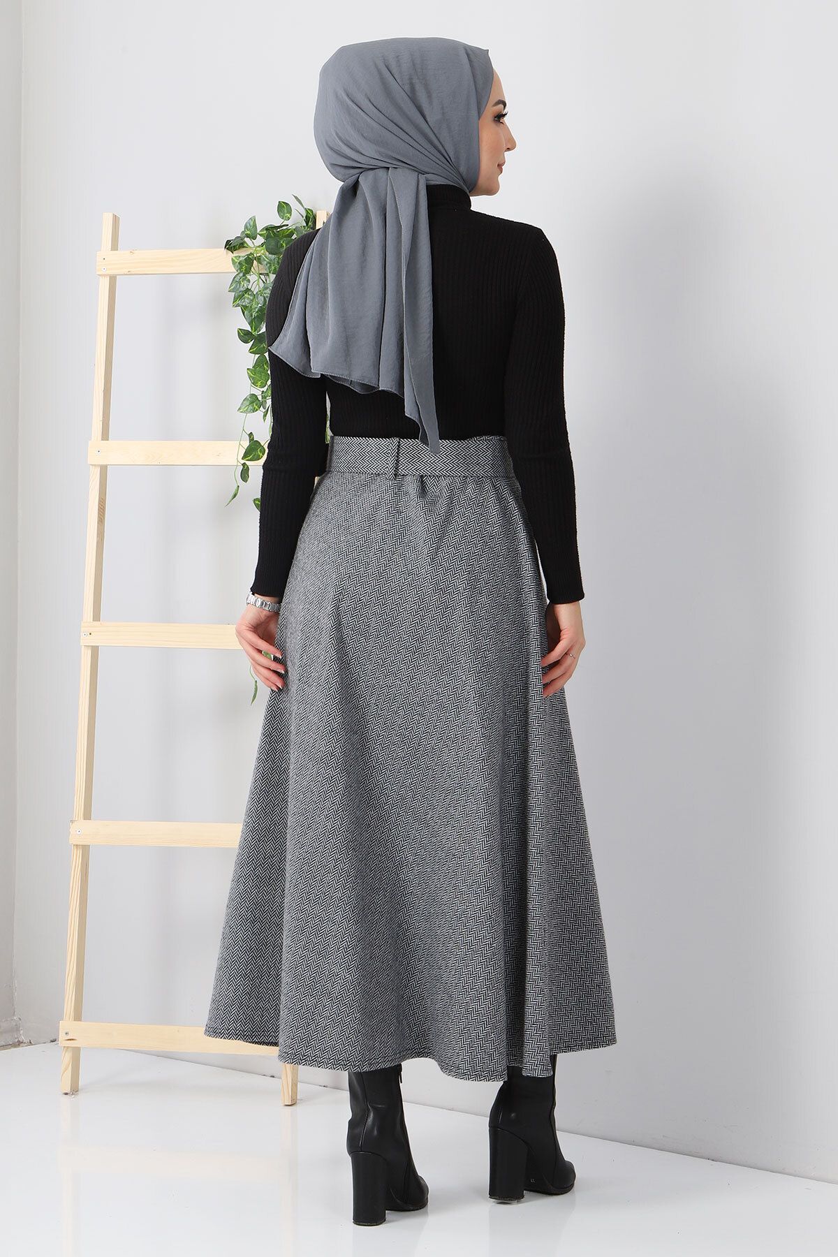 دامن زنانه دنیای حجاب | TSD0047 Tesettür Dünyası - Image 5