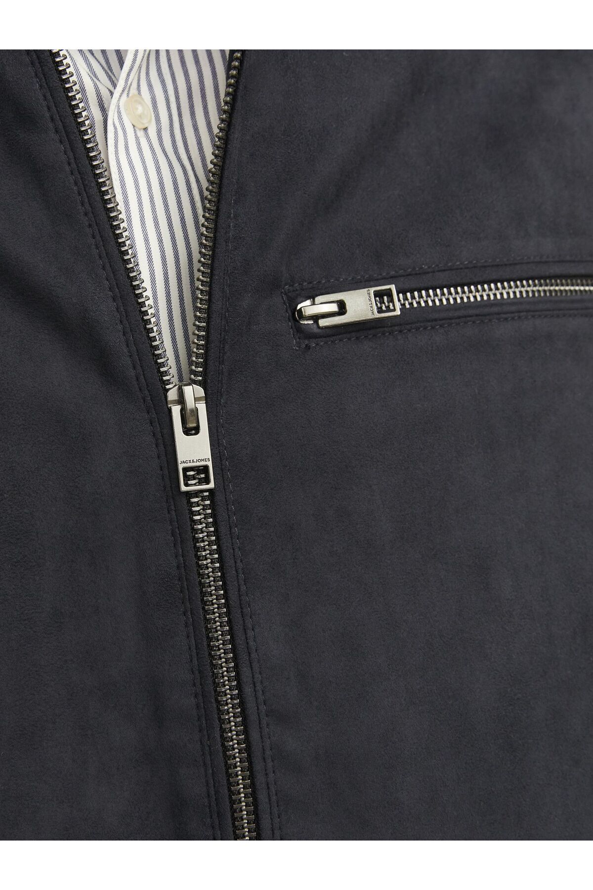 کت جک اند جونز مردانه چرم مصنوعی مشکی  راسته Regular/رگولار    بیسیک کژوال/روزمره | Jack & Jones 12264806 BD - تصویر 5