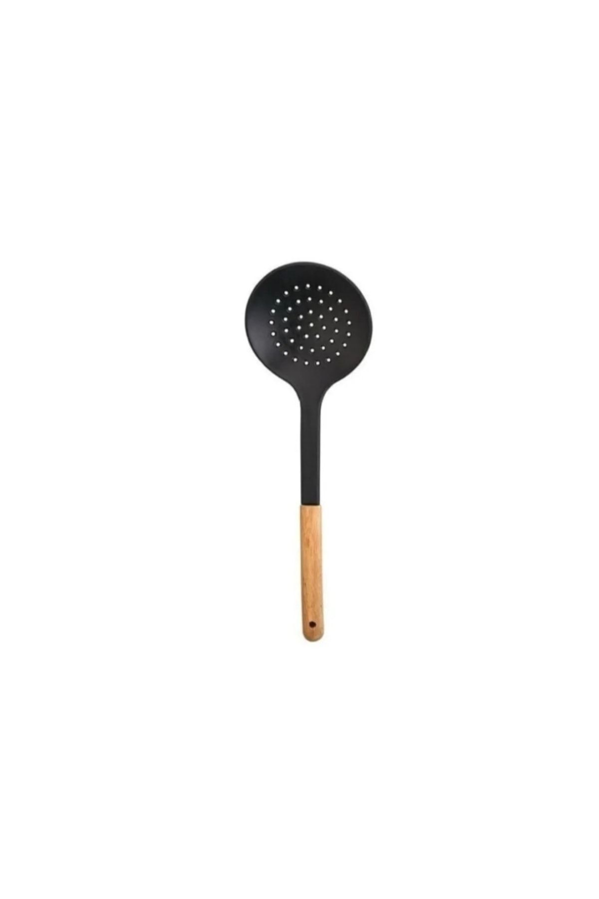 ENES-Non-scratch Wooden Handle Set Spoon, ladle, spatula, whisk, colander, non-scratch Heat Resistant 4