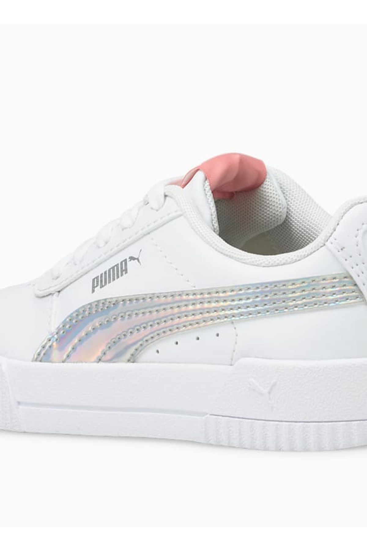 کفش پیاده روی سفید زنانه زنان پوست در حال 38089601 CARINA RAINBOW PS Puma