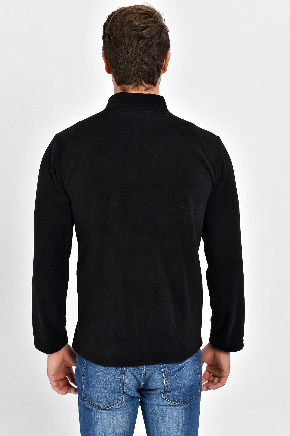 DYNAMO-Schwarze Fleecejacke für Herren in Übergröße 5