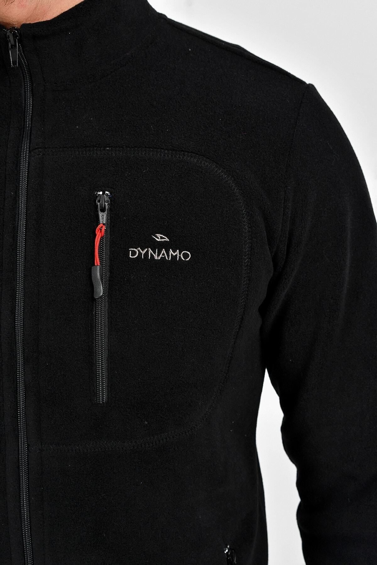DYNAMO-Schwarze Fleecejacke für Herren in Übergröße 3