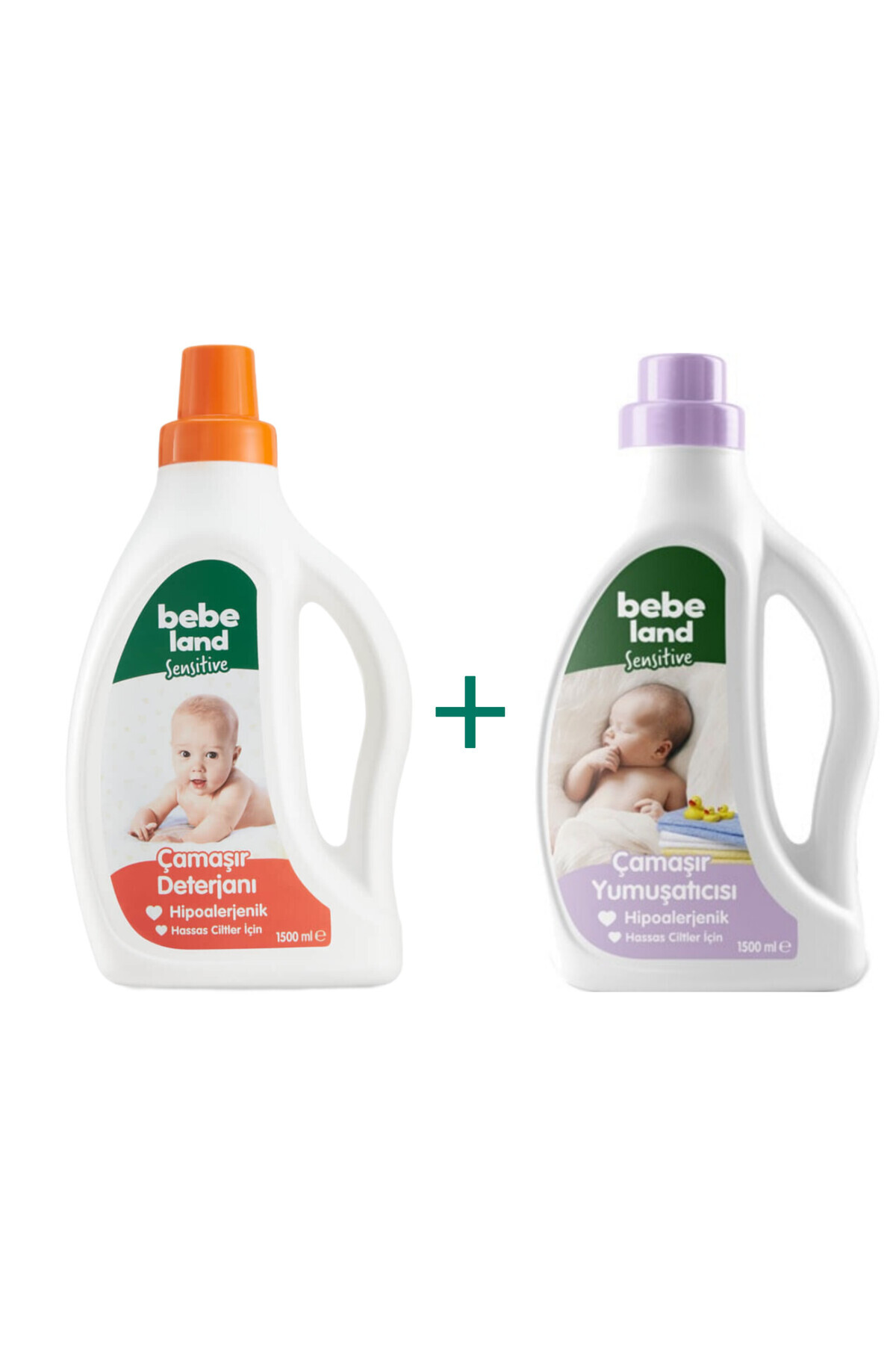 Bebeland Bebekland Çamaşır Deterjanı 1500 ml Çamaşır Yumuşatıcı 1500 ml 2