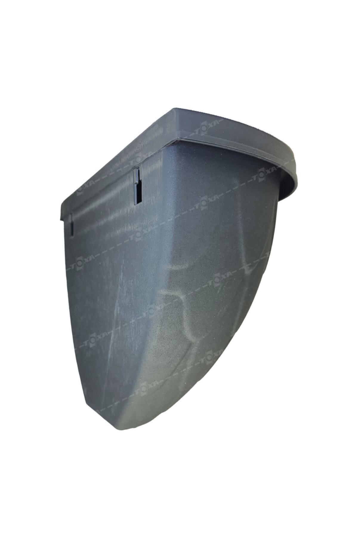 3.4 Litre Antrasit Yarım Duvar Balkon Saksısı Bahçe Duvarı Mat Plastik Saksı Damla No3 34,5x19,5cm 6