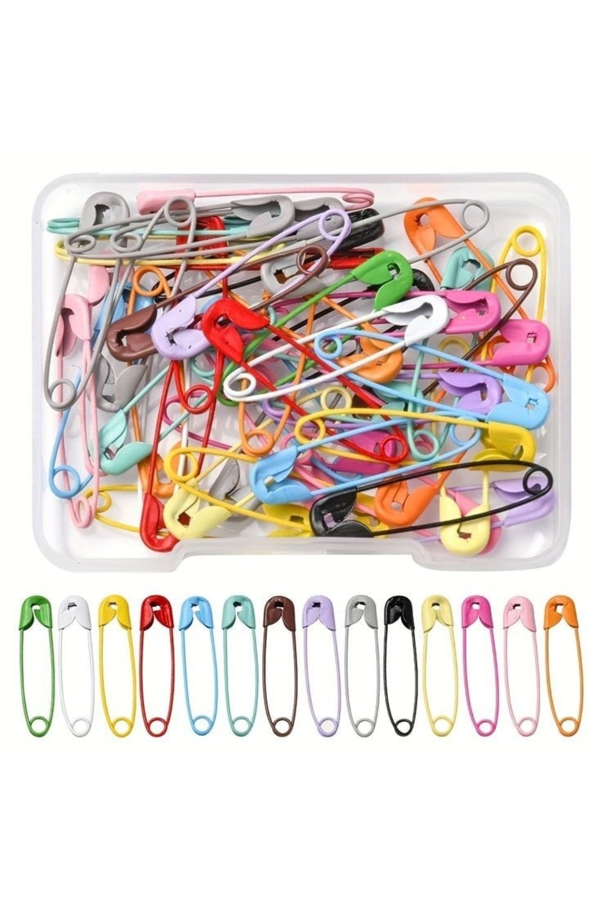 20 x 3 cm Mixed Color Needles with Fork Needle Hooks