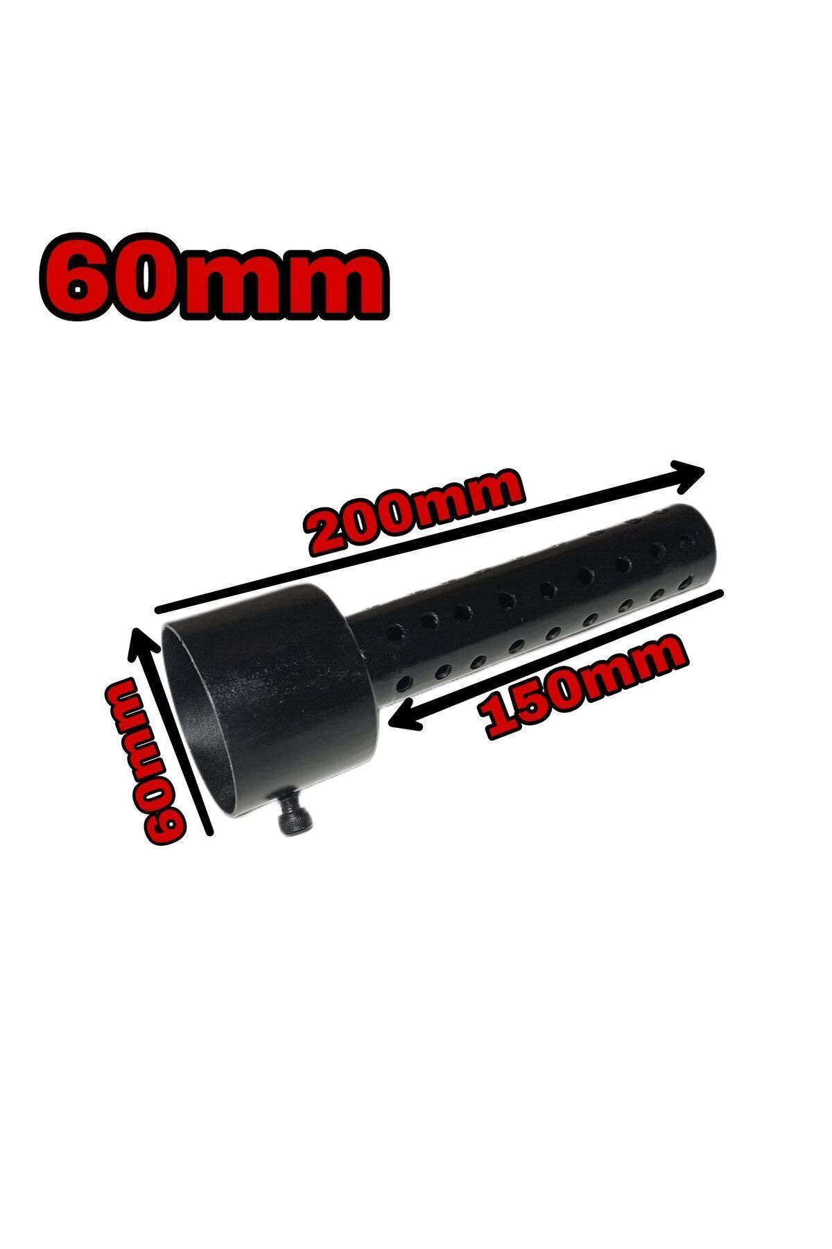 Handmade Motosiklet Egzoz Susturucusu 60mm Vida Model