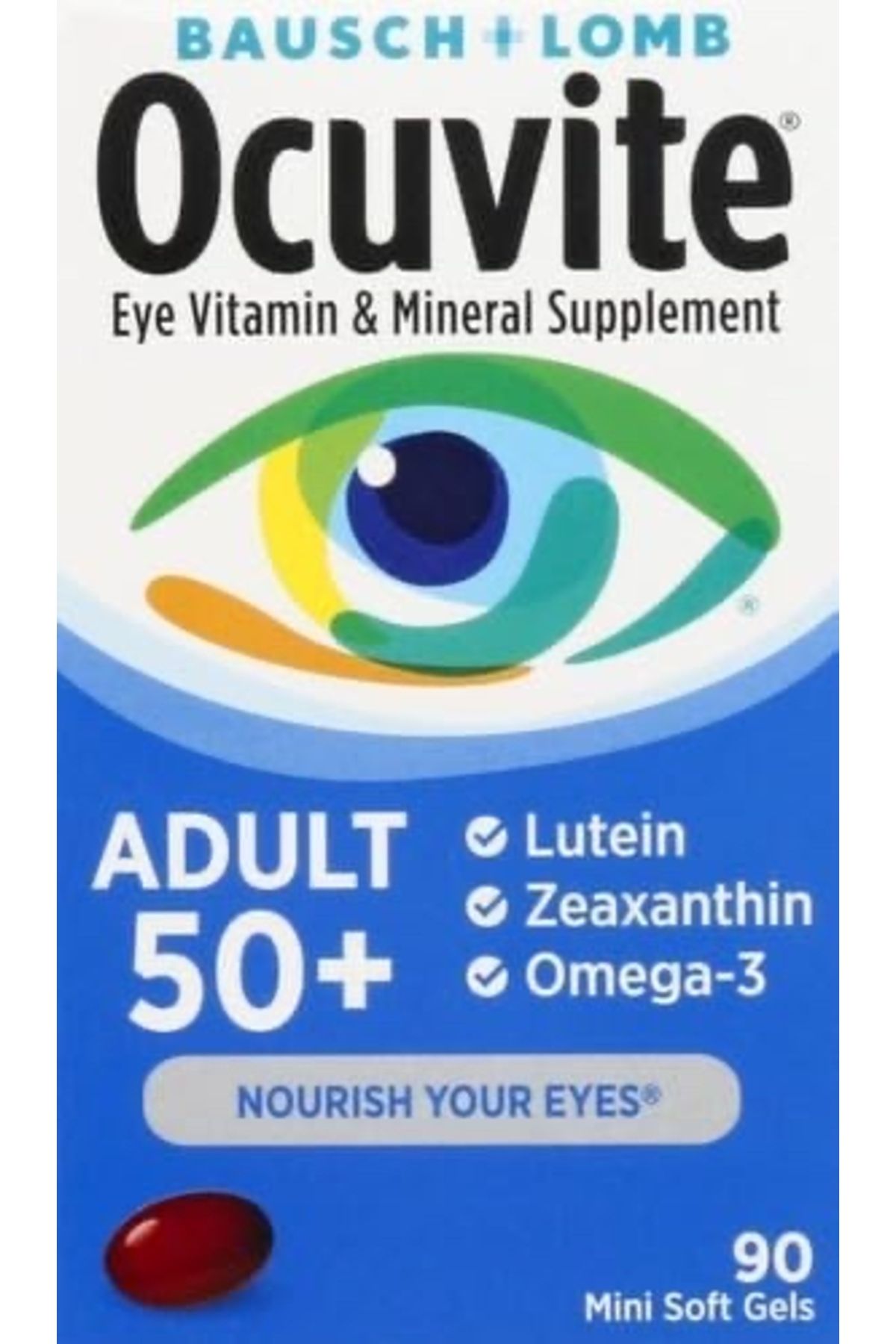 Bausch & Lomb Ocuvite Eye Vitamin Adult 50+ 90 softgels