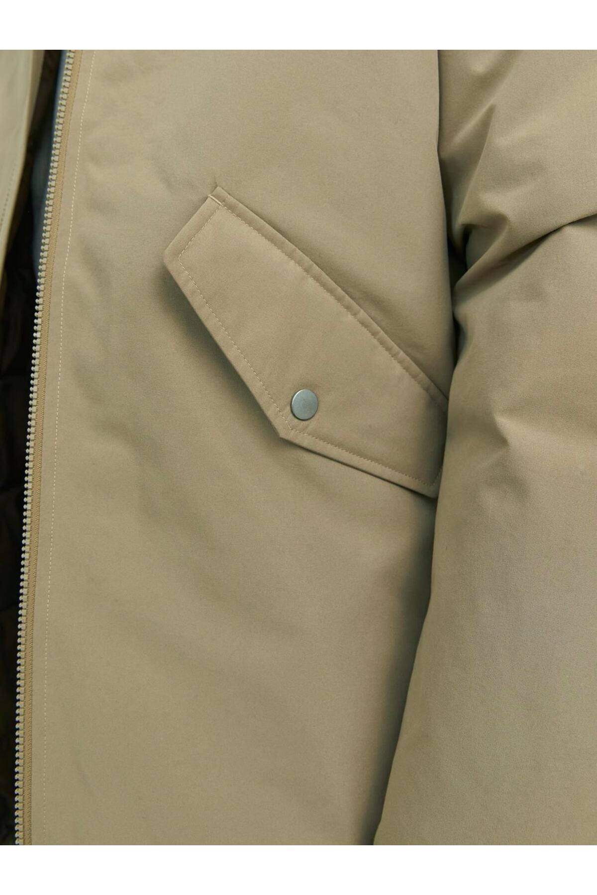 کاپشن جک اند جونز مردانه پلی استر بژ  راسته Regular/رگولار    پالتو کژوال/روزمره | Jack & Jones TYC68B08478042DC00 - تصویر 4