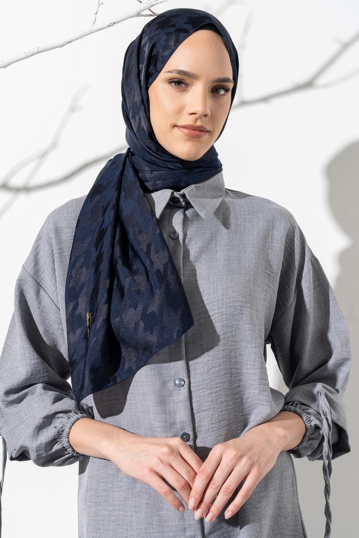 شال زنانه HIJAB الگوی بزرگ CAZWARI JAWEL