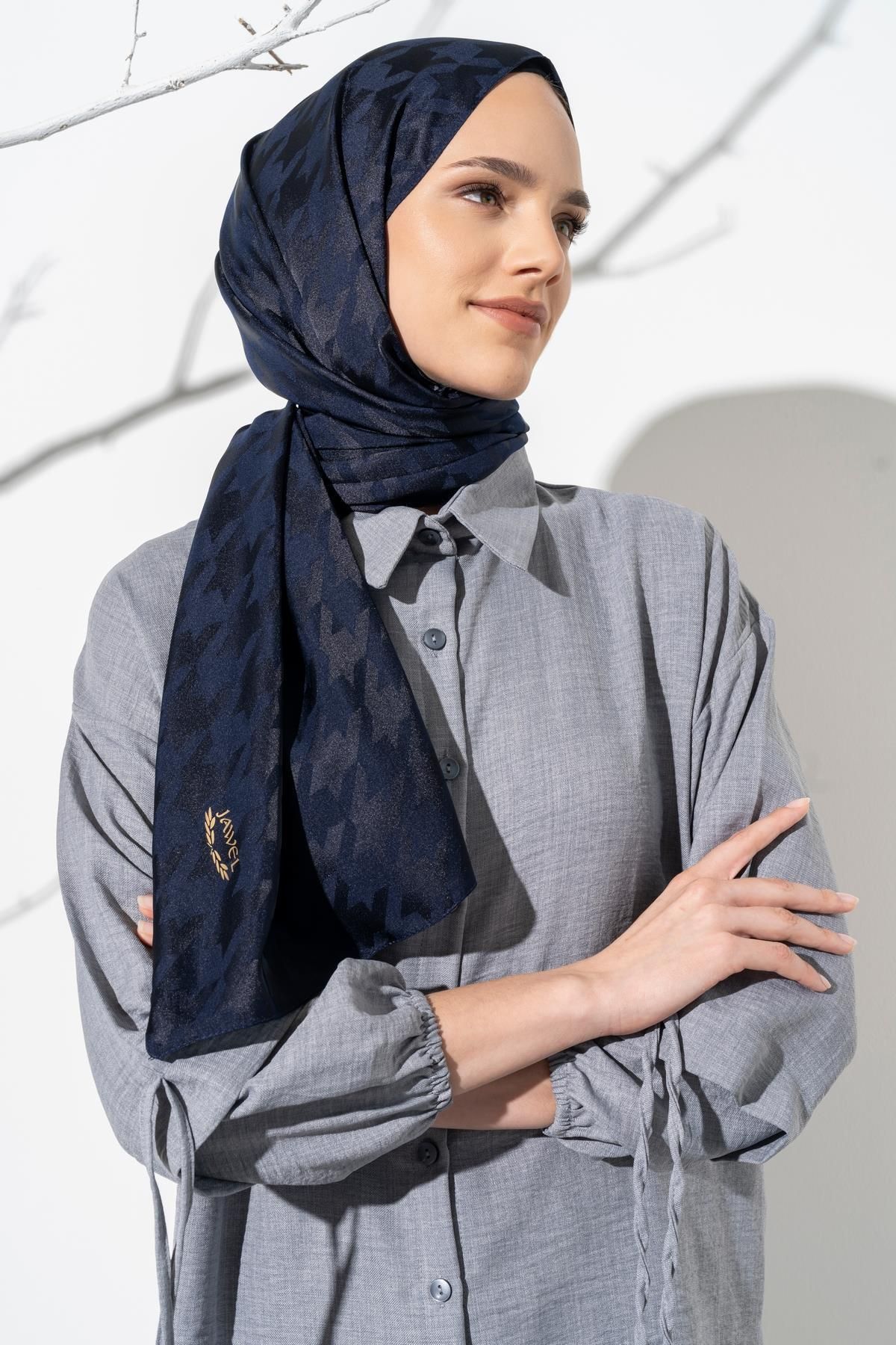 شال زنانه HIJAB الگوی بزرگ CAZWARI JAWEL