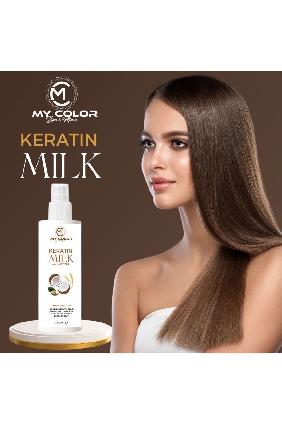 Mycolor Style & More Keratin Milk Onarıcı Nemlendirici Çok Yönlü Keratin Saç Sütü 300ml — myc467