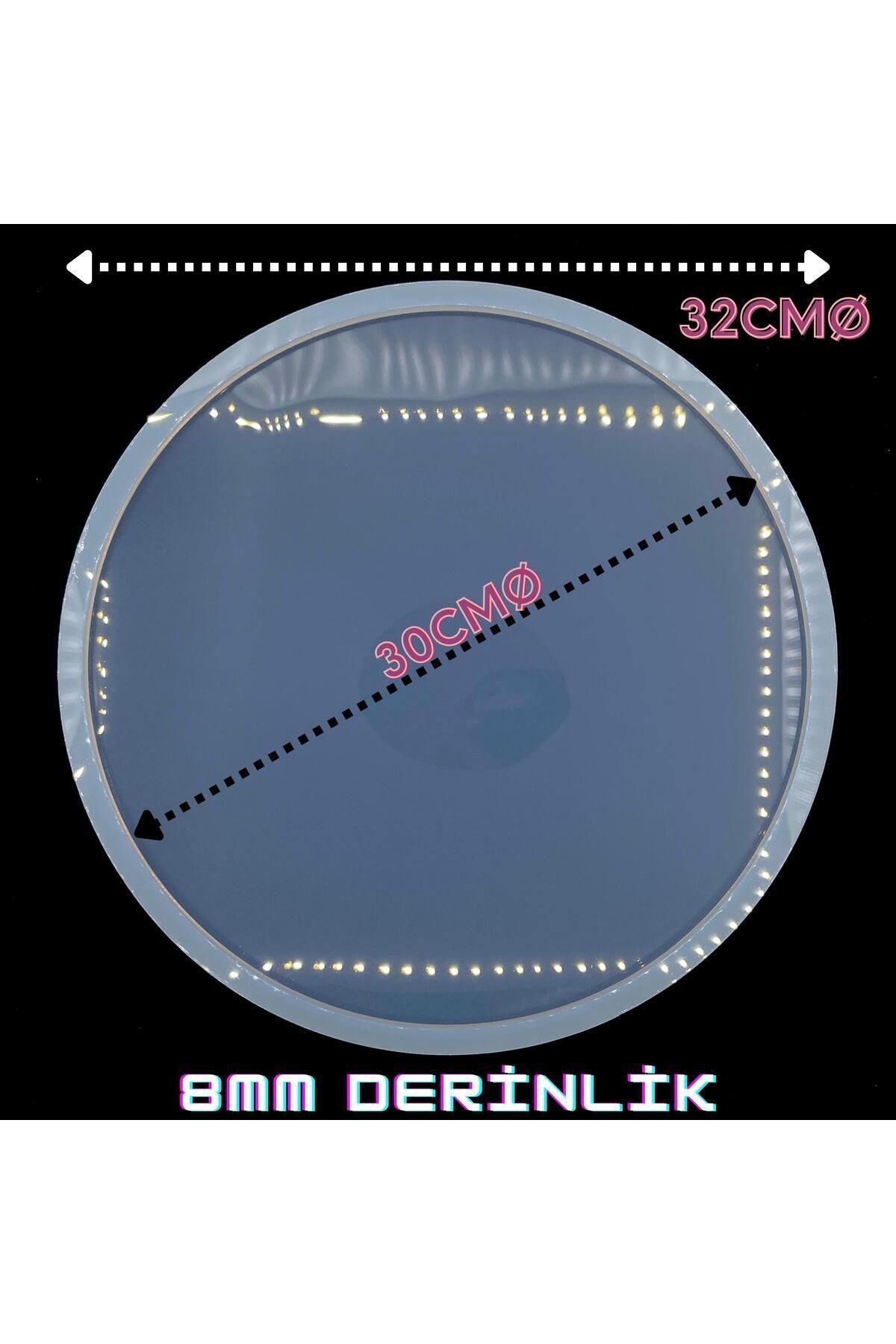 epoksikalipmarketi Epoksi Silikon Kalıp / Yuvarlak Tepsi Kalıbı
