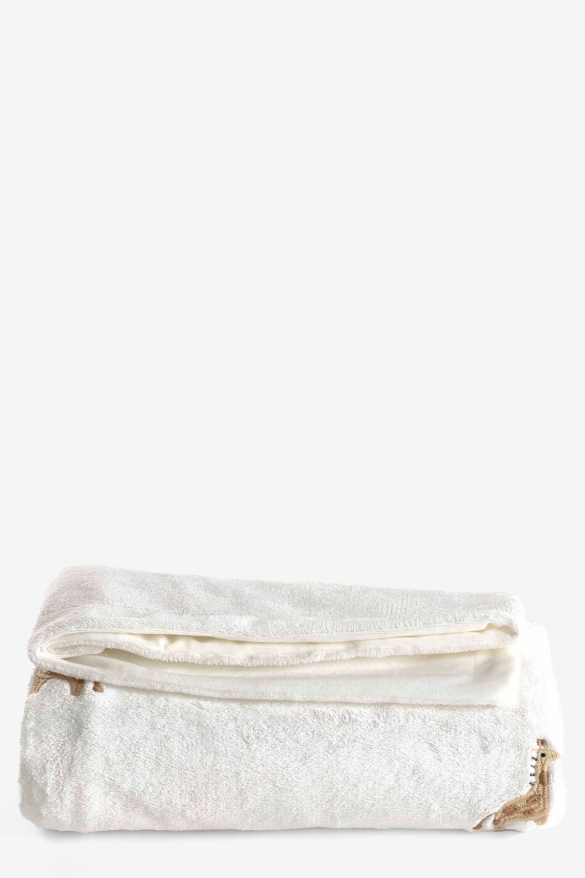 Next Baby-White Giraffe Patterned Fleece Blanket 3