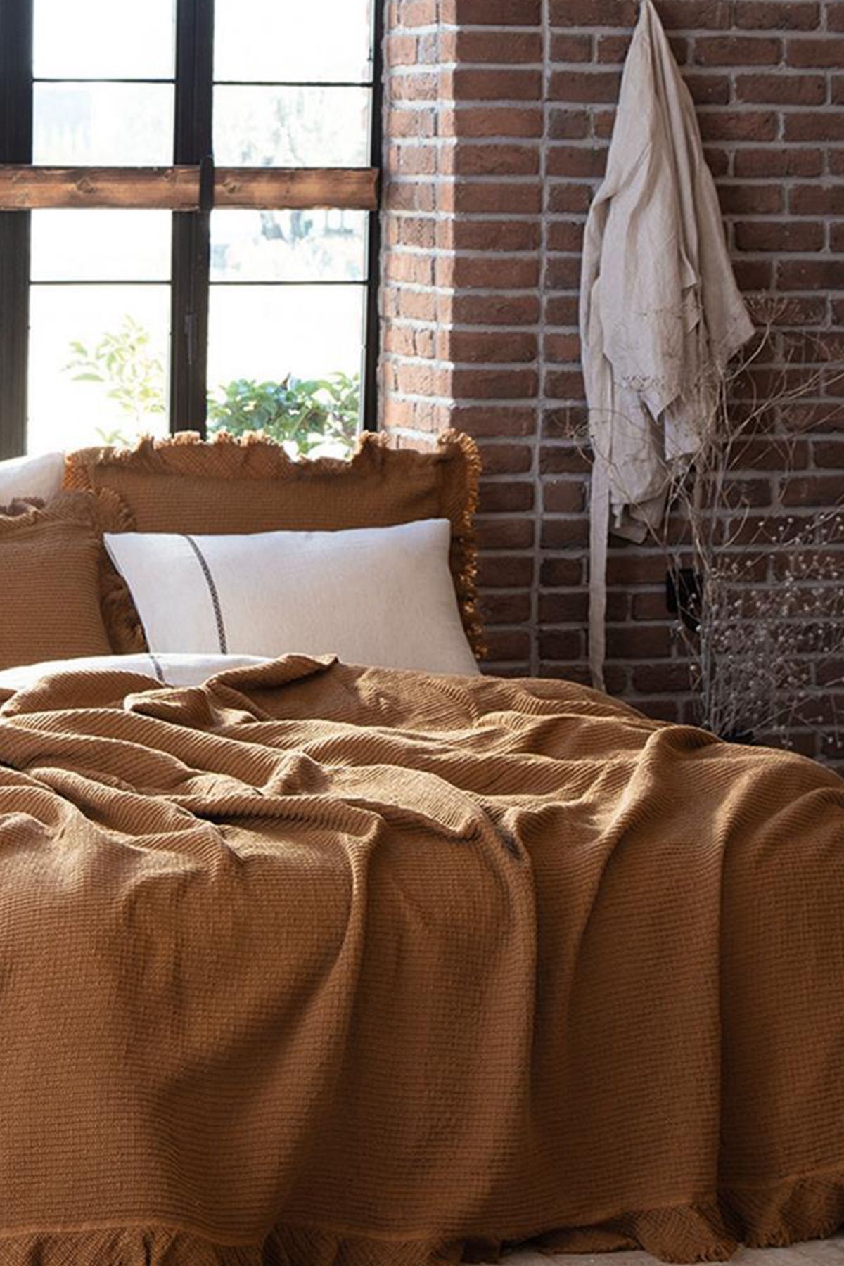 سرویس روتختی دو نفره  قهوه ای اکوکاتنEcocotton | YTKDNA220x240-R039 اورجینال - تصویر 3