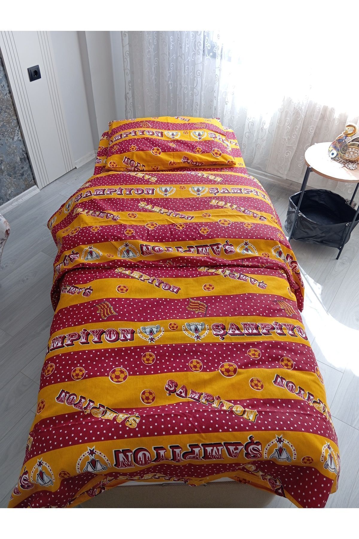 Home-Nirvana Home - Single Fan Patterned Bedding Set 3